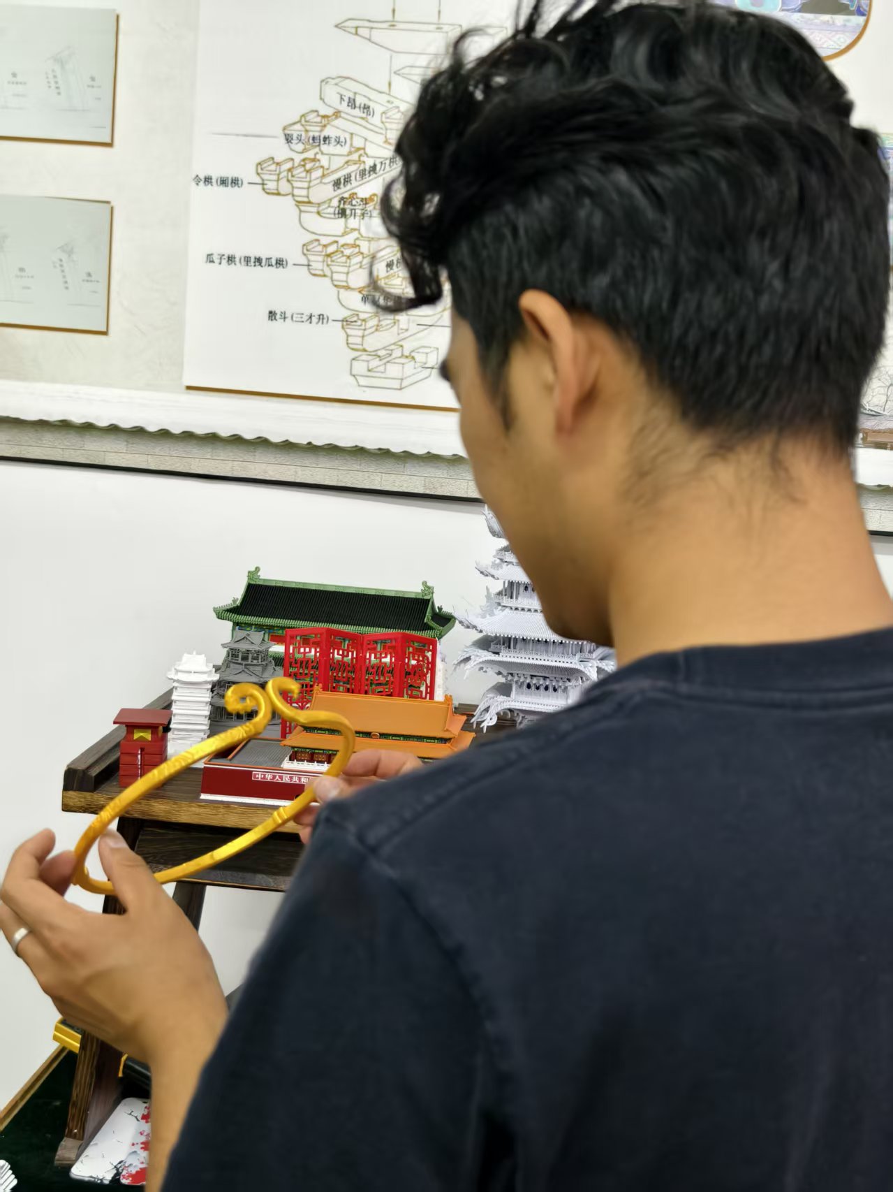 中国斗拱模型